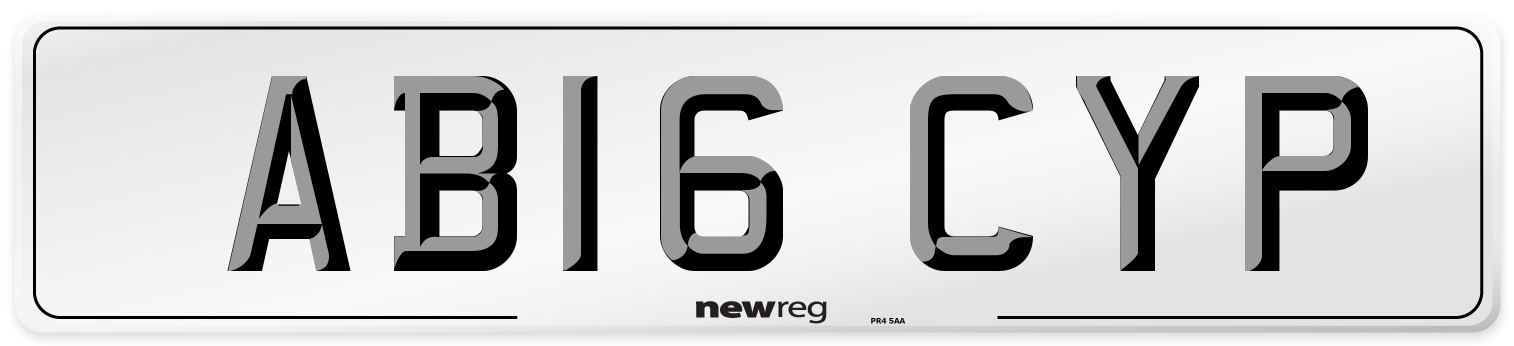 AB16 CYP Number Plate from New Reg